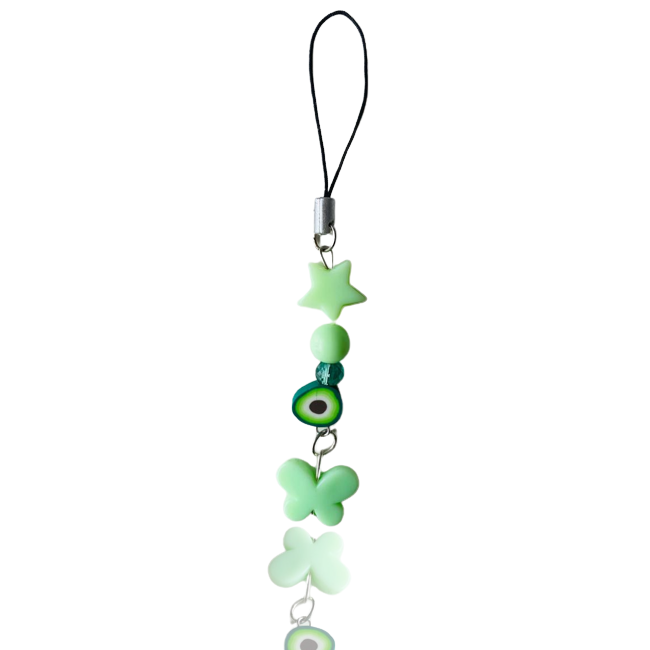 Green Avacado Fruit Charm - Mini Phone Charm