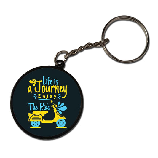 Life Is A Journey - Keychain CIRCLE