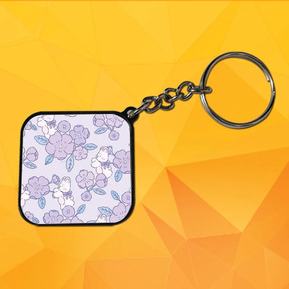Cute Flower - Keychain With Black Border (Pack Of 2)