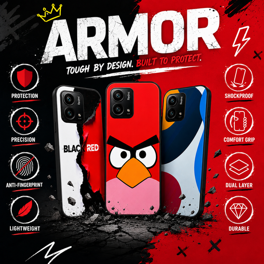 Laughing Skeleton - Glossy Metal Silicone Case For Redmi Models