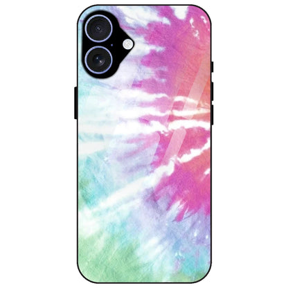 3 Color Splash Tie Dye - Glass Case for Apple iPhone 17
