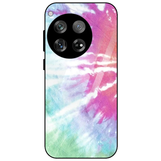 3 Color Splash Tie Dye - Glass Case for OnePlus 12