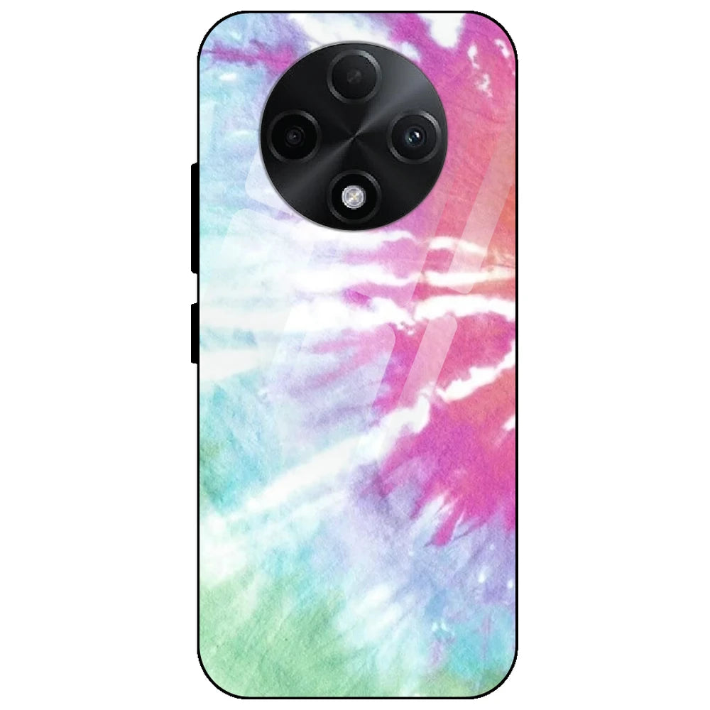 3 Color Splash Tie Dye - Glass Case for Oppo F27