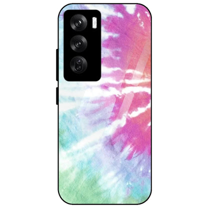 3 Color Splash Tie Dye - Glass Case for Oppo Reno 12 Pro