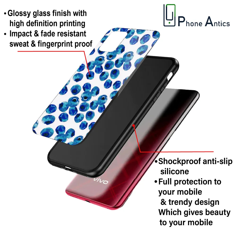 Blueberries - Glass Case For Apple iPhone Infographic