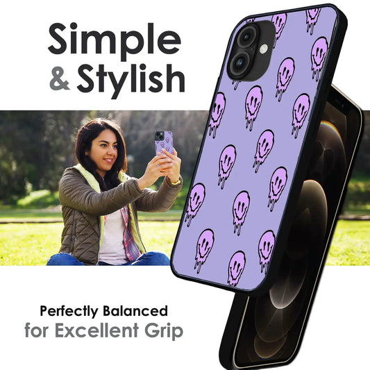 Funny Ghost - Glossy Metal Silicone Case For Apple iPhone Infographic