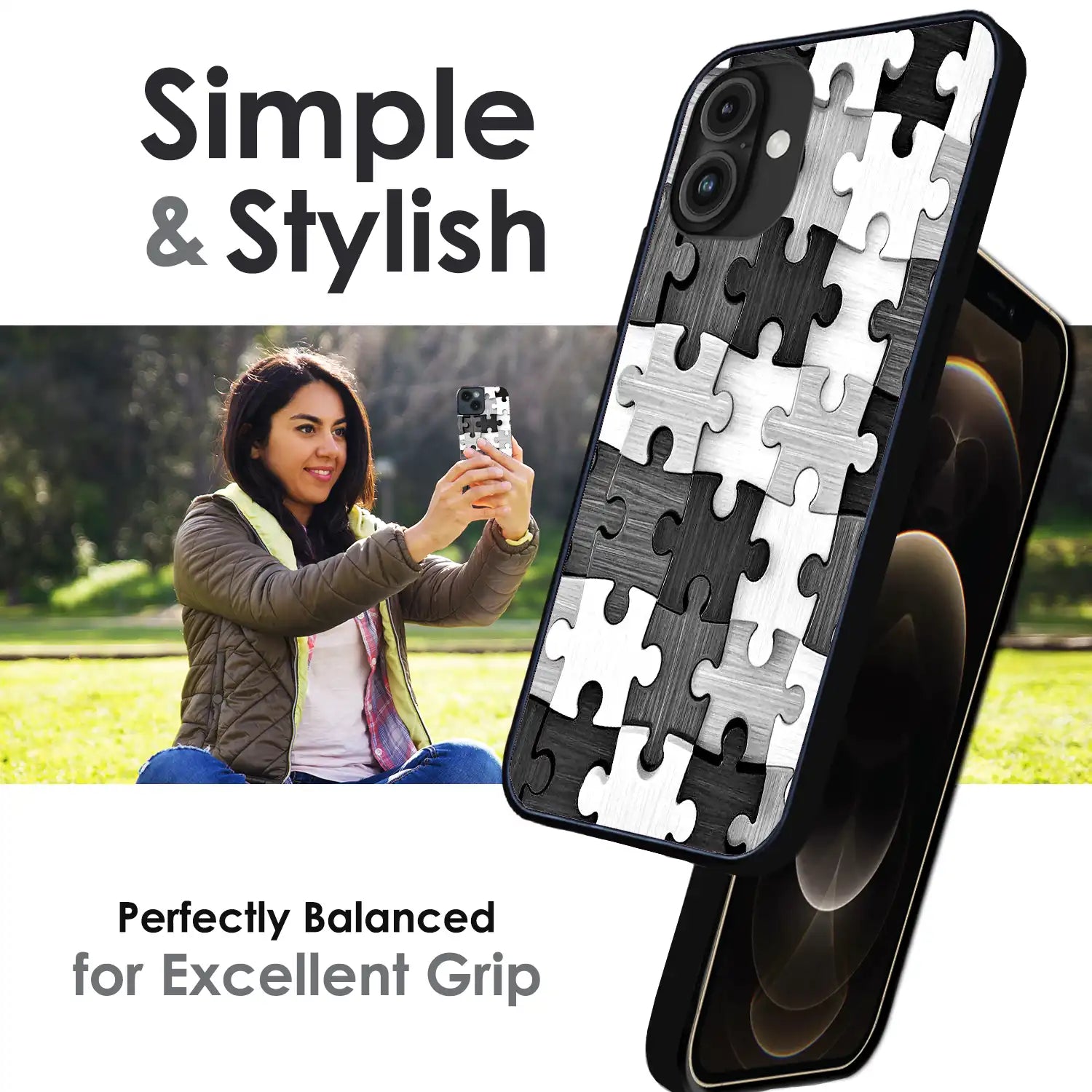 Maze - Glossy Metal Silicone Case For Apple iPhone Infographic