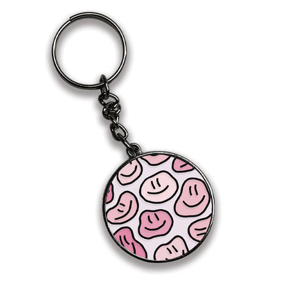 Mix Designs - A Combo Of 4 Silver Border Keychains