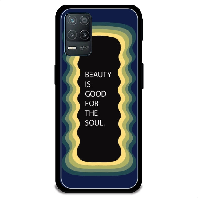 'Beauty Is Good For The Soul' - Dark Blue Armor Case For Realme Models Realme 8 5G