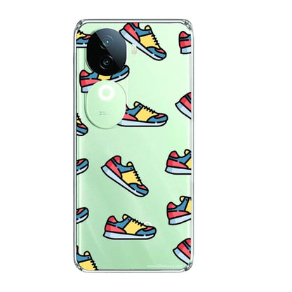 Sneakers - Clear Printed Silicone Case For IQOO Infographic