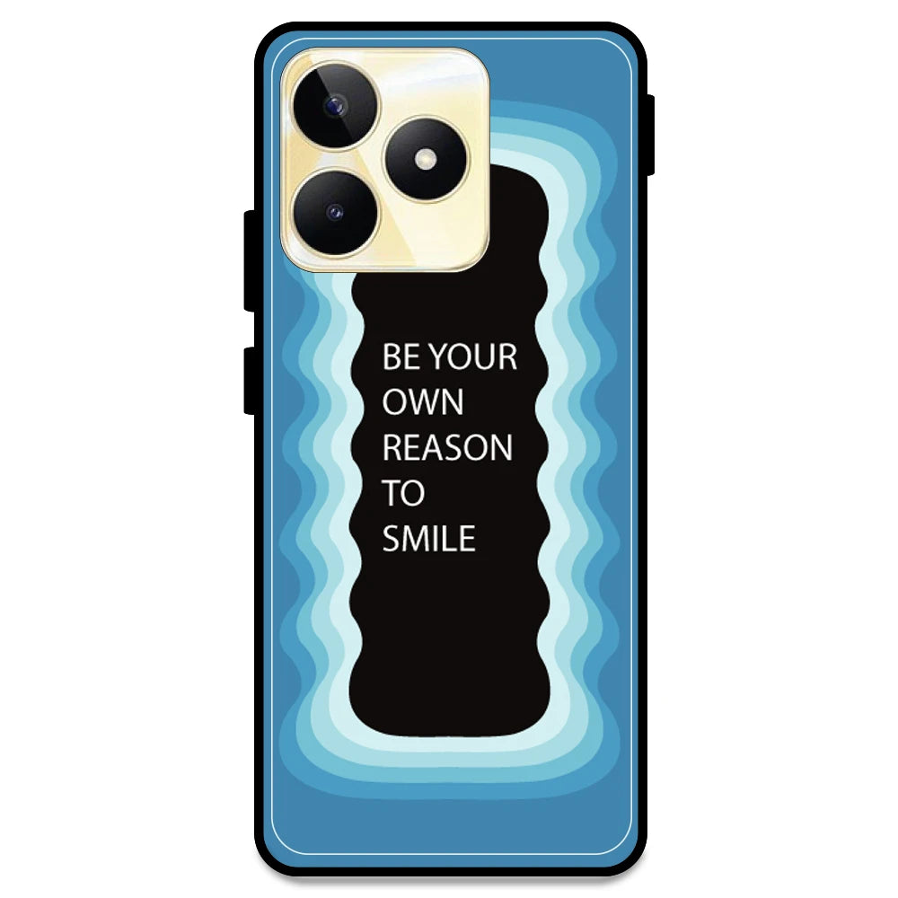'Be Your Own Reason To Smile' - Blue Armor Case For Realme Models Realme Narzo N53