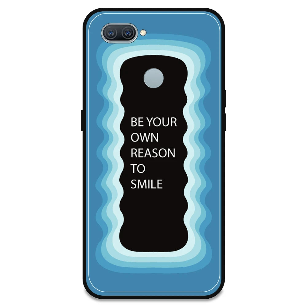 'Be Your Own Reason To Smile' - Blue Armor Case For Oppo Models Oppo A12