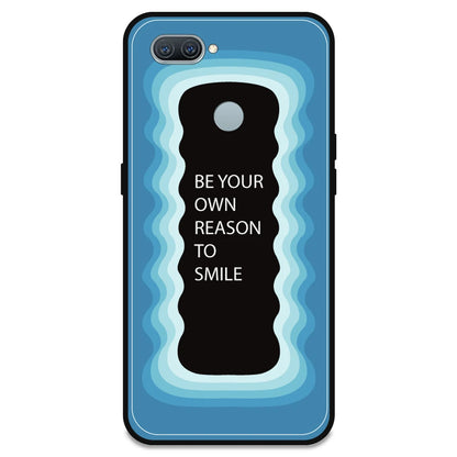 'Be Your Own Reason To Smile' - Blue Armor Case For Oppo Models Oppo A12