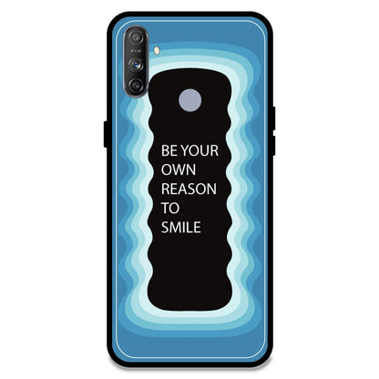 'Be Your Own Reason To Smile' - Blue Armor Case For Realme Models Realme Narzo 20A