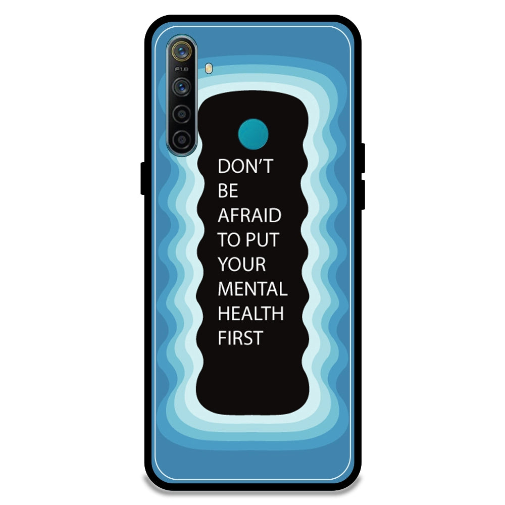 'Don't be Afraid To Put Your Mental Health First' - Blue Armor Case For Realme Models Realme 5i