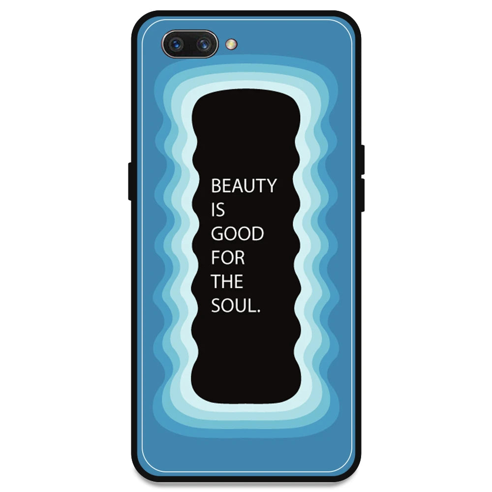 'Beauty Is Good For The Soul' - Blue Armor Case For Oppo Models Oppo A3s