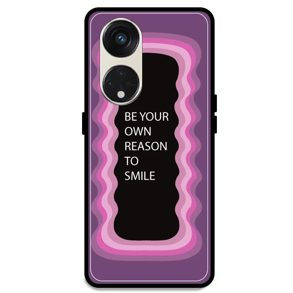 'Be Your Own Reason To Smile' - Pink Armor Case For Oppo Models Oppo Reno 8T 5G