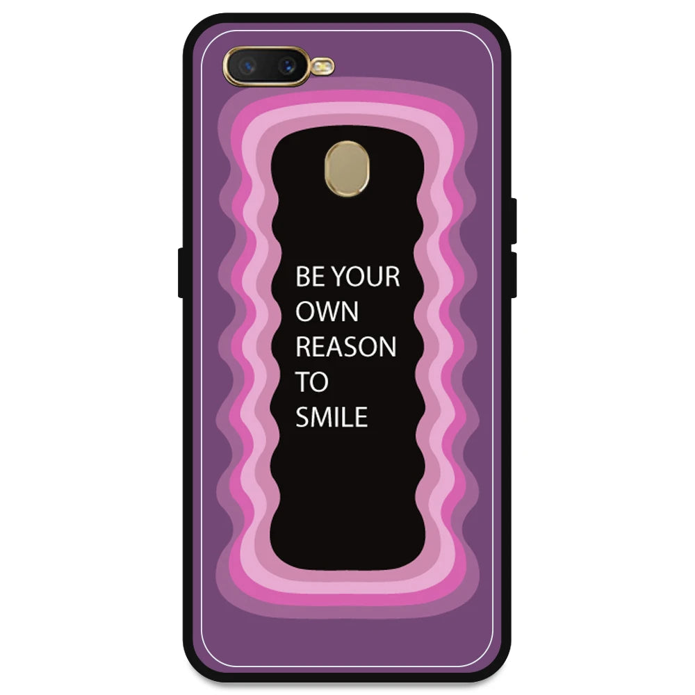 'Be Your Own Reason To Smile' - Pink Armor Case For Oppo Models Oppo A5s