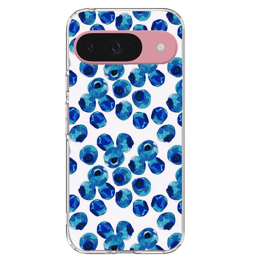 Blueberries - Printed Silicone Case For Google Pixel Infographic