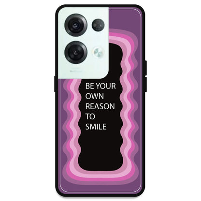 'Be Your Own Reason To Smile' - Pink Armor Case For Oppo Models Oppo Reno 8 Pro 5G