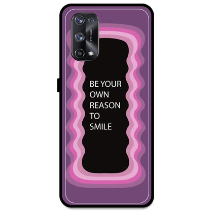 'Be Your Own Reason To Smile' - Pink Armor Case For Realme Models Realme X7 Pro