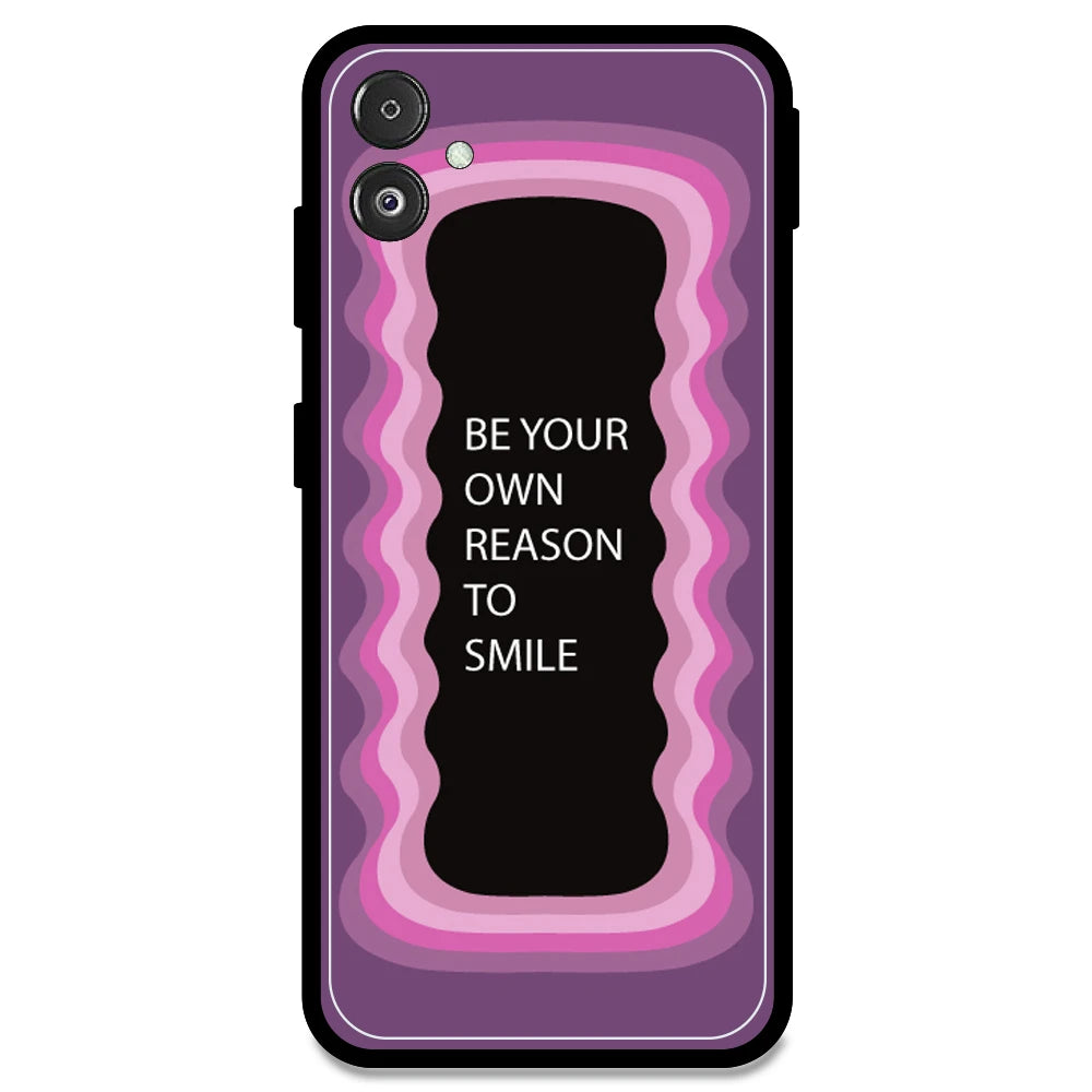 'Be Your Own Reason To Smile' - Pink Armor Case For Samsung Models Samsung F14 5G