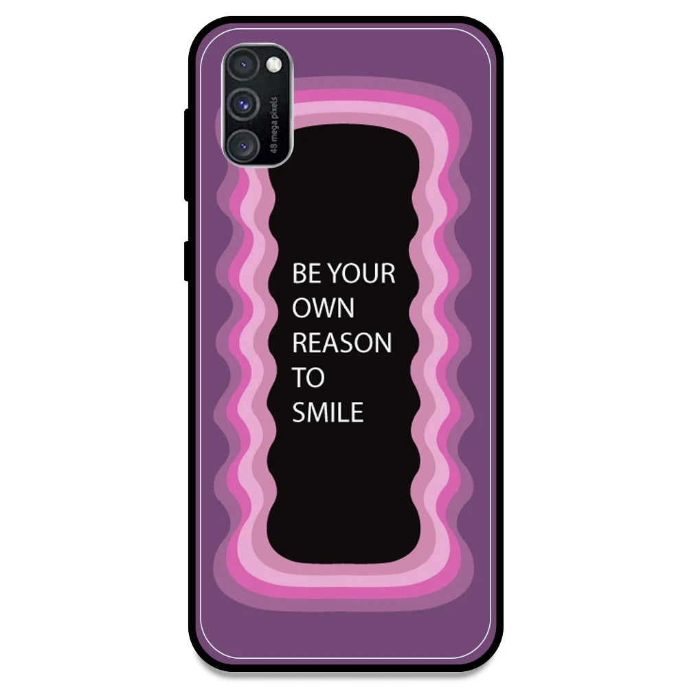 'Be Your Own Reason To Smile' - Pink Armor Case For Samsung Models Samsung M30s