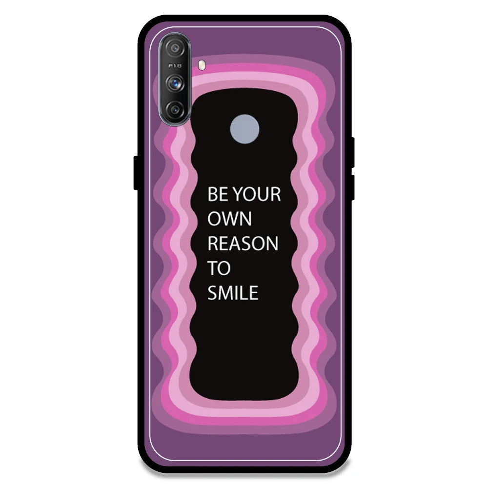 'Be Your Own Reason To Smile' - Pink Armor Case For Realme Models Realme Narzo 20A