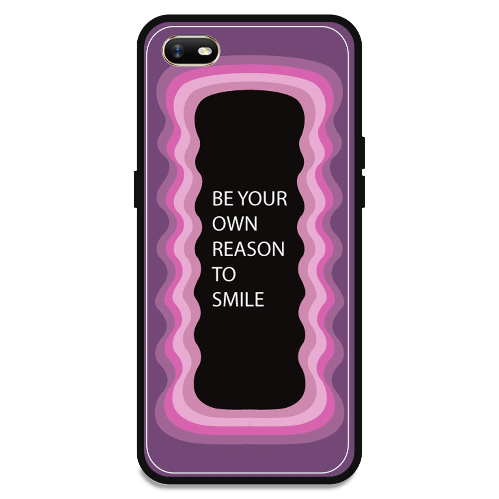 'Be Your Own Reason To Smile' - Pink Armor Case For Oppo Models Oppo A1K