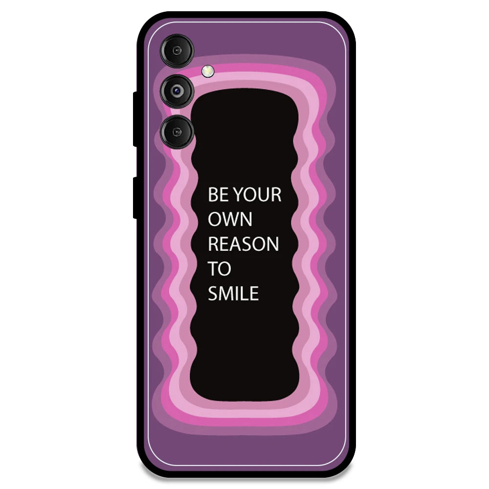 'Be Your Own Reason To Smile' - Pink Armor Case For Samsung Models Samsung M14 5G