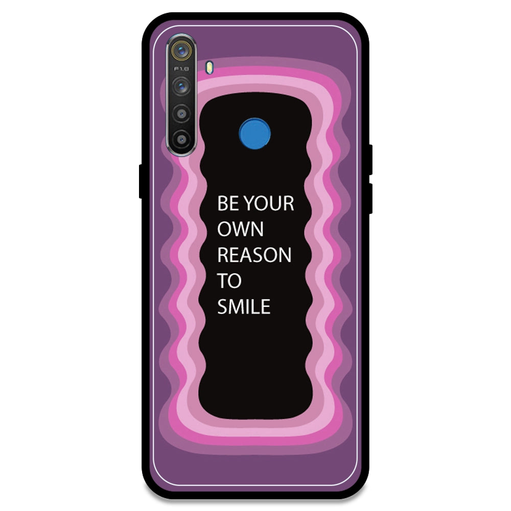 'Be Your Own Reason To Smile' - Pink Armor Case For Realme Models Realme 5S