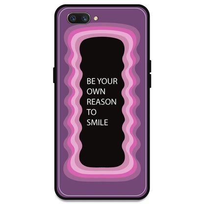 'Be Your Own Reason To Smile' - Pink Armor Case For Oppo Models Oppo A3s