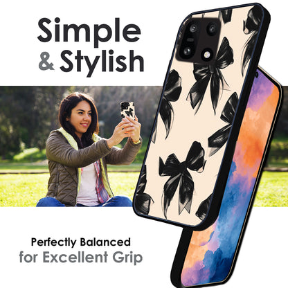 Black Bows - Glossy Metal Silicone Cases for Oneplus