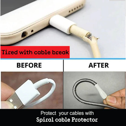 Spiral Cable Protector (3 pack) + Cable Protector 1.5 meters Combo
