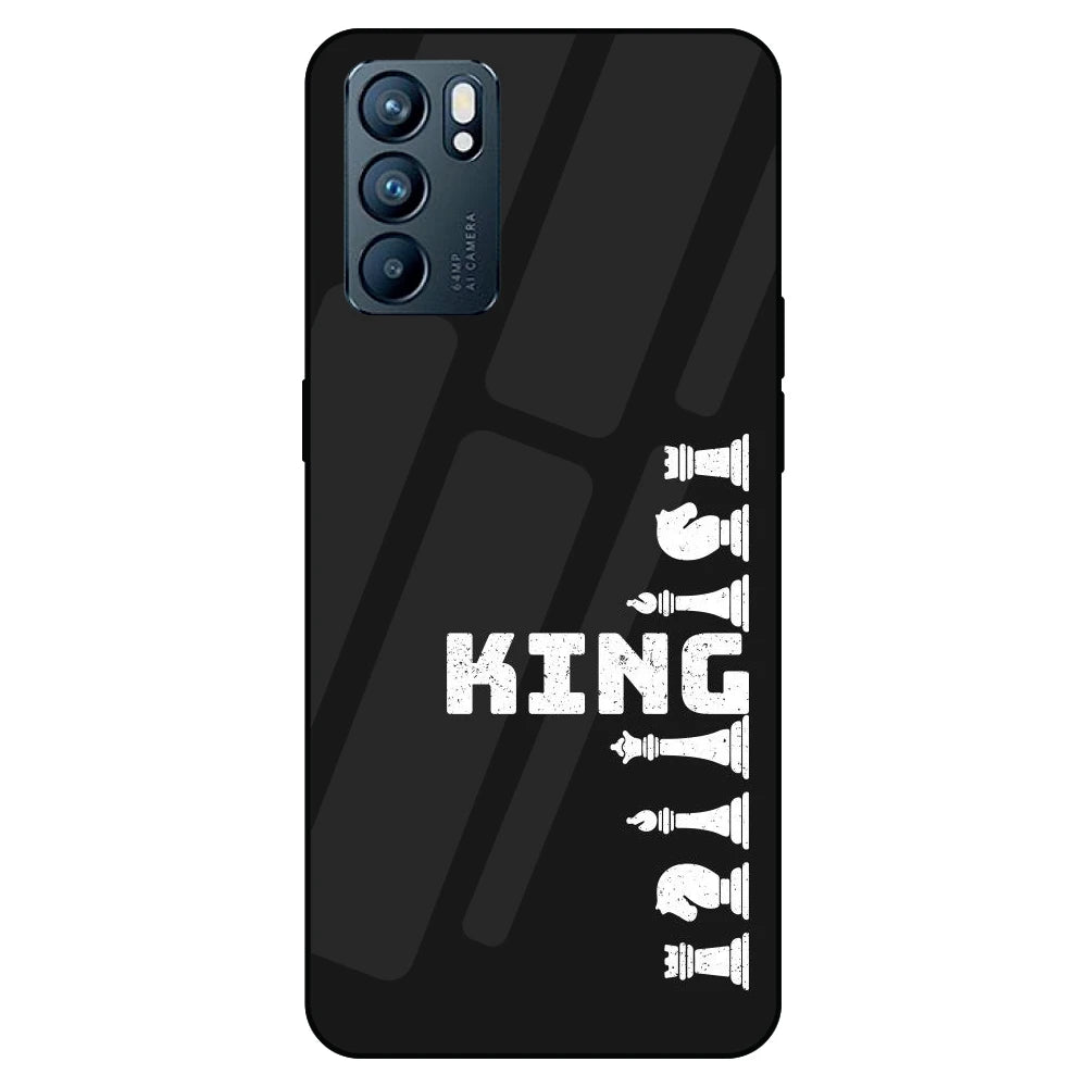 King - Glass Case For Oppo Models