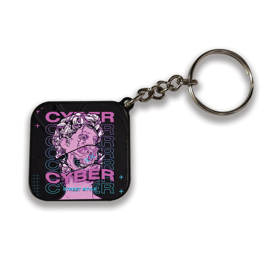 Cyber Street Style - Keychain SQUARE