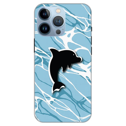 Black Dolphin - 4D Acrylic Case For Apple iPhone Models