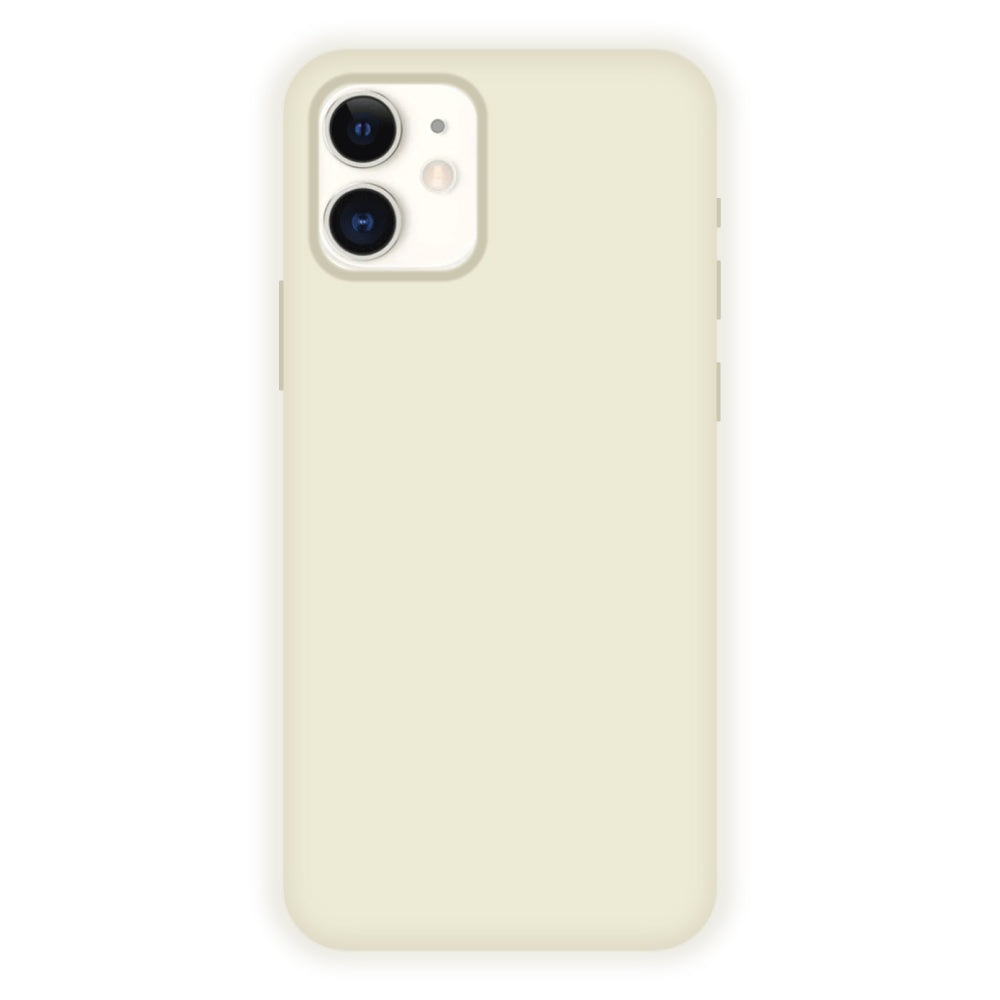 White Liquid Silicon Case For Apple iPhone Models