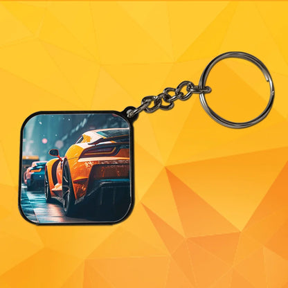 Cars - A Combo Of 4 Black Border Keychains