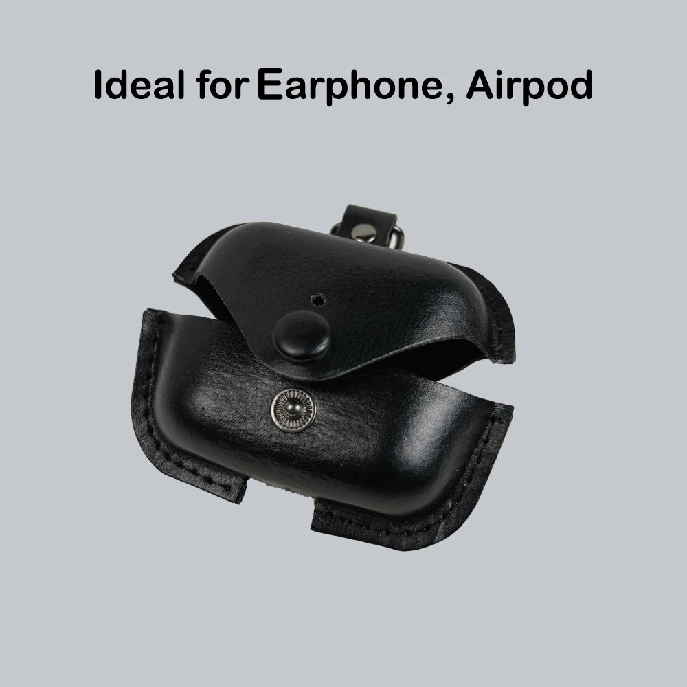 Black - Universal Earpod Pouch Infographic