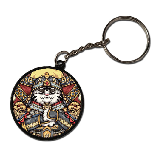 Cat Warrior - Keychain CIRCLE