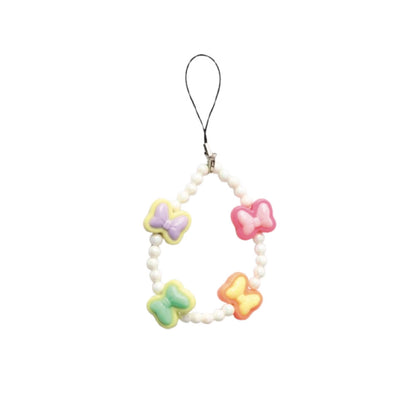 Bows & Pearls - A Combo Of 2 Mini Round Phone Charms