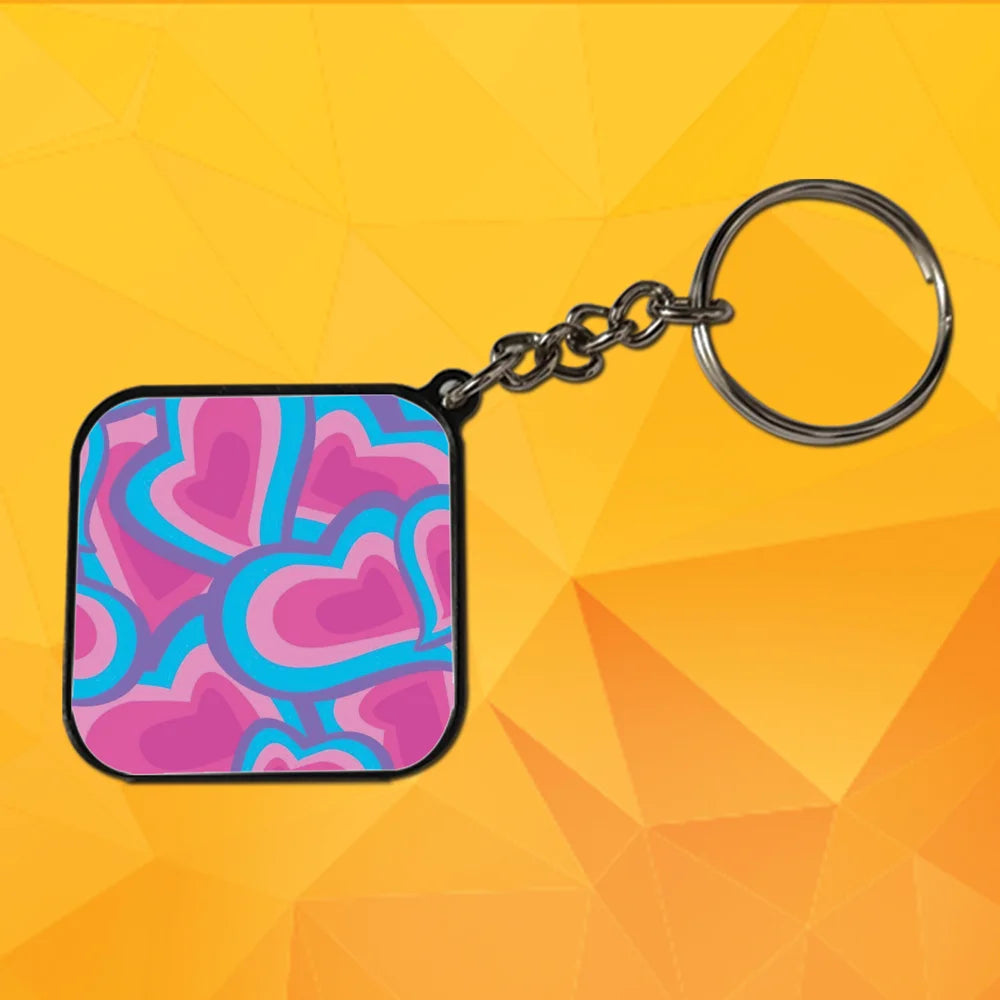 Mix - A Combo Of 4 Black Border Keychains