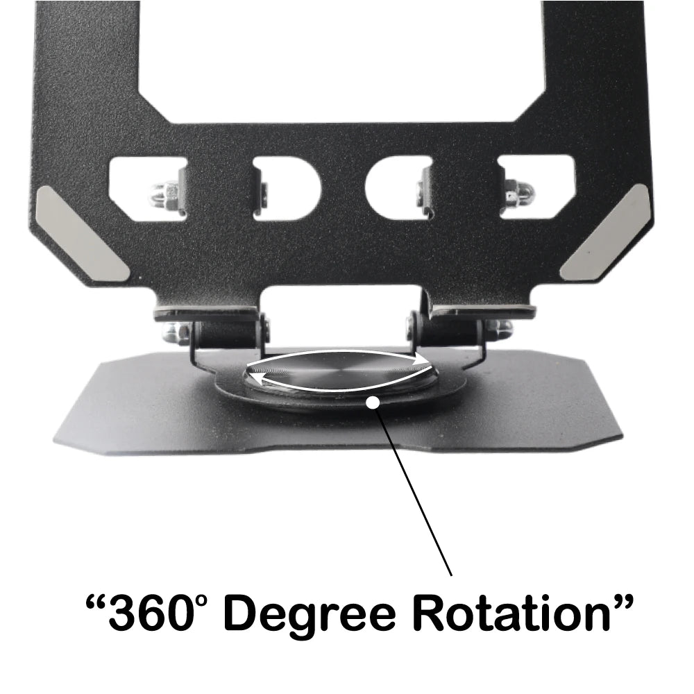 Adjustable Metal Tablet & Mobile Stand – Foldable Desk Holder Infographic