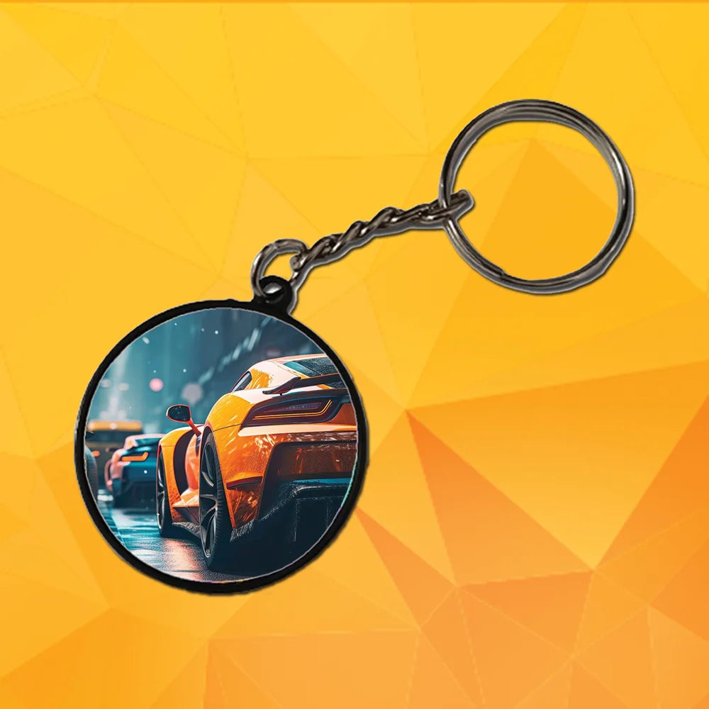 Cars - A Combo Of 4 Black Border Keychains