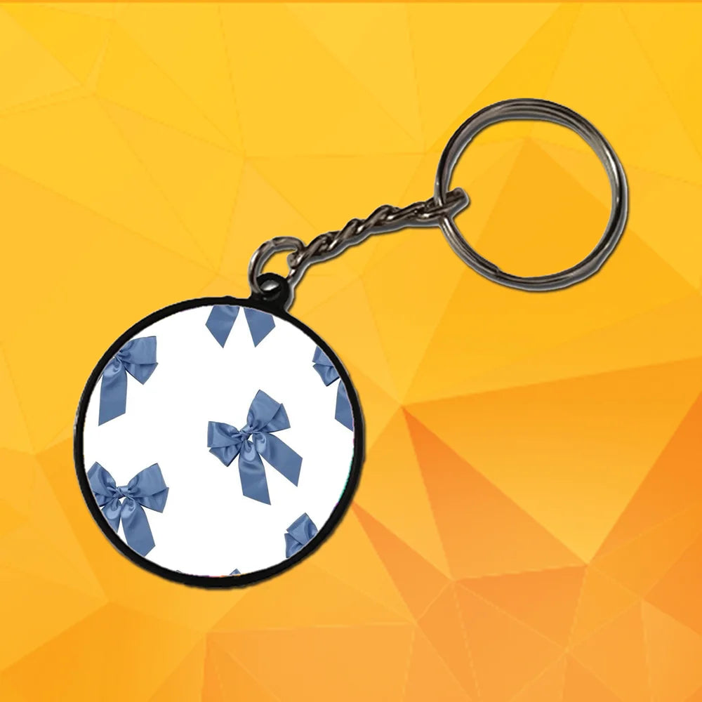 Bow - A Combo Of 4 Black Border Keychains