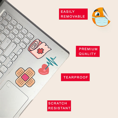 Medical Sticker Bundle – 46 Waterproof Aesthetic Stickers Infographic