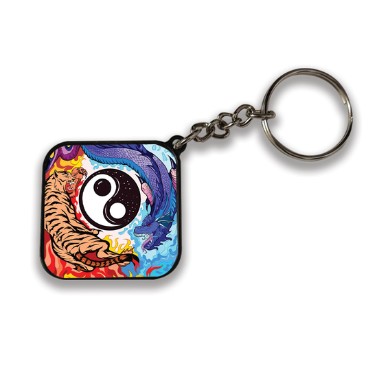 Ying Yang - Keychain SQUARE