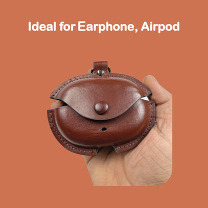 Dark Brown - Universal Earpod Pouch Infographic