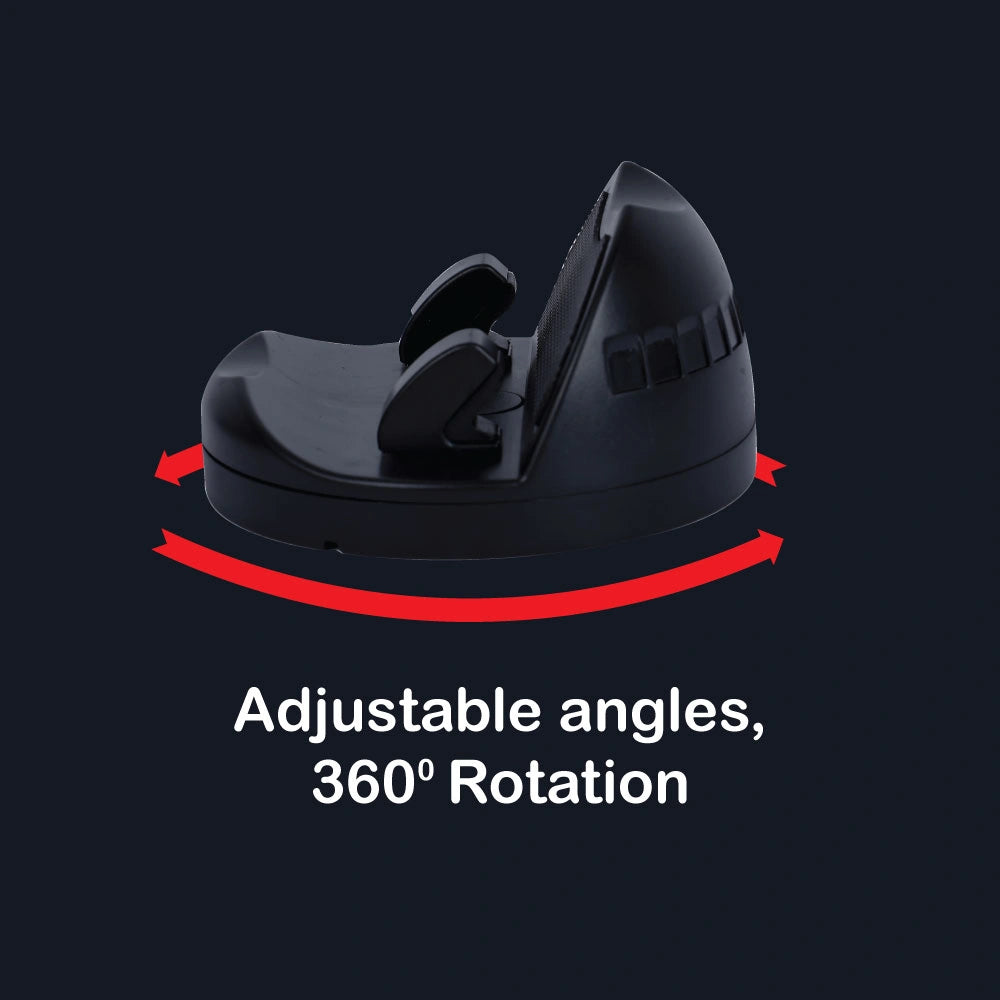 Black car phone holder on a white background Infographic